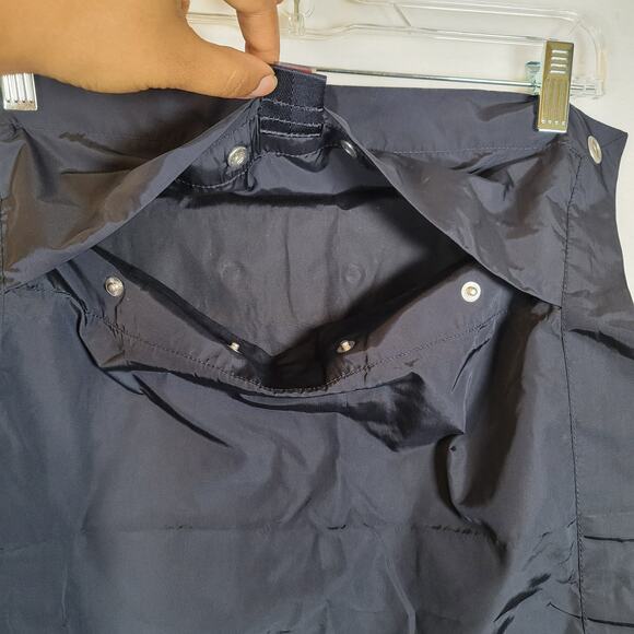 Marithe Francois Girbaud Women Down Puffer Coat Size Medium Blue Rabbit Fur Hood - Picture 7 of 14